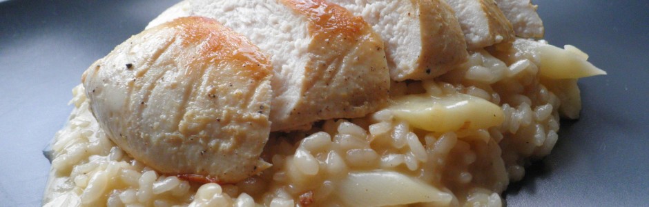 kylling og aspargesrisotto