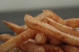 perfekte pomfritter eller pommes frites, hjemmelavede tripel kogte