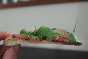 pizza med sprød bund