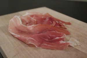 prosciutto- italiensk skinke